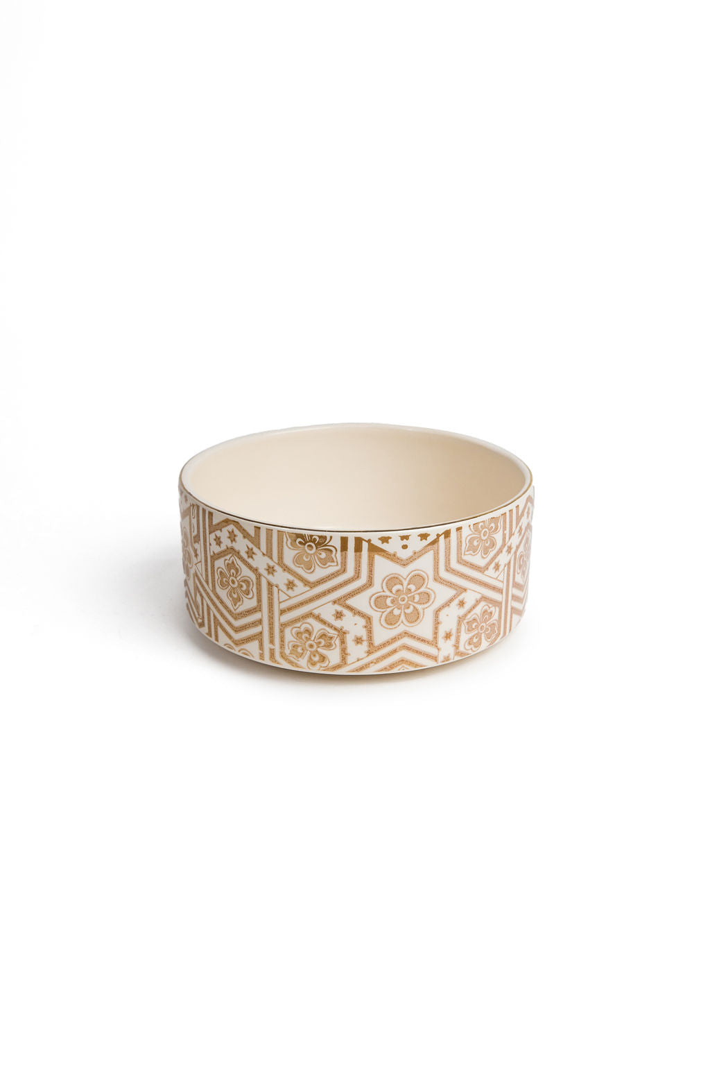 White And Gold Raastin Bowl