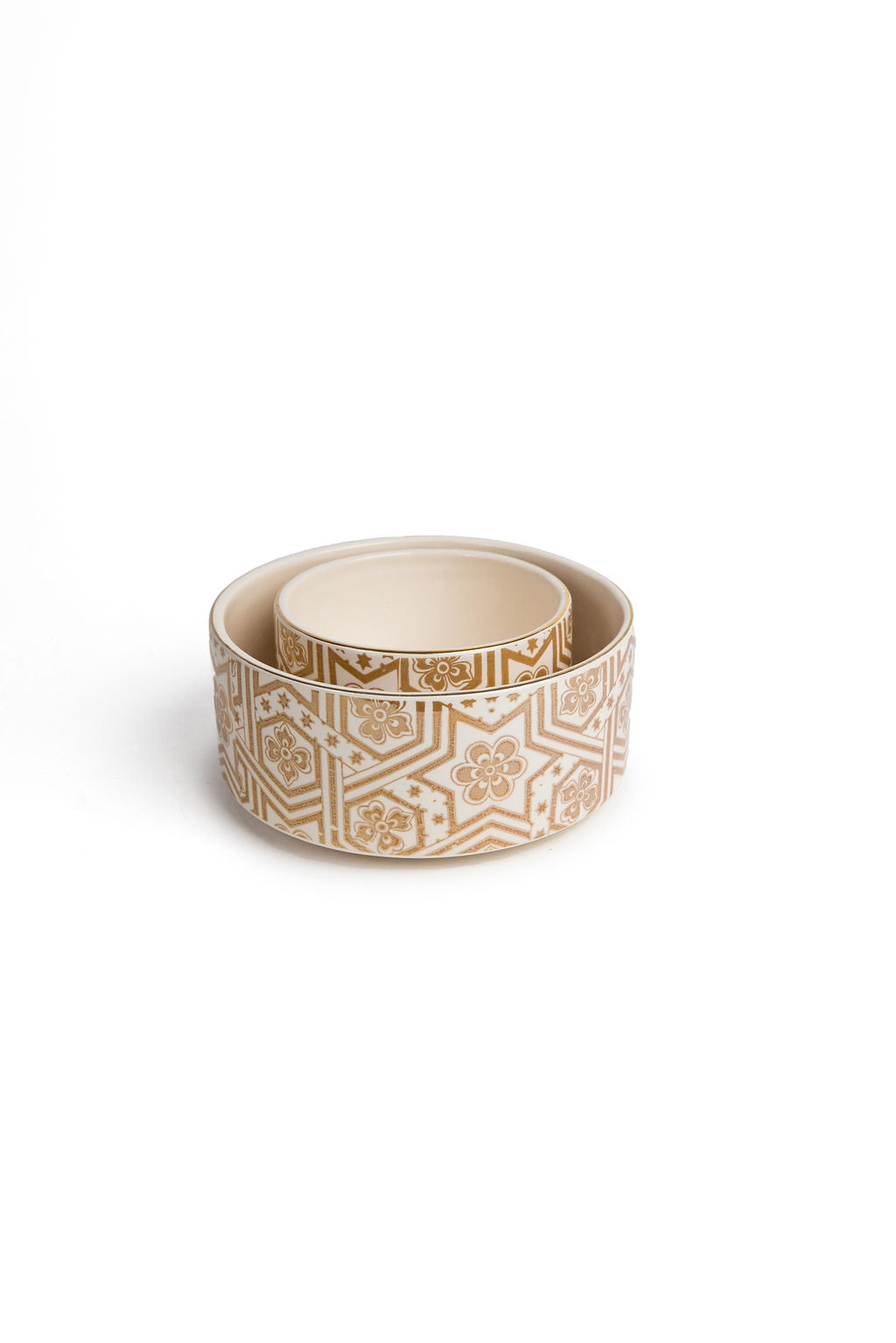 White And Gold Raastin Bowl