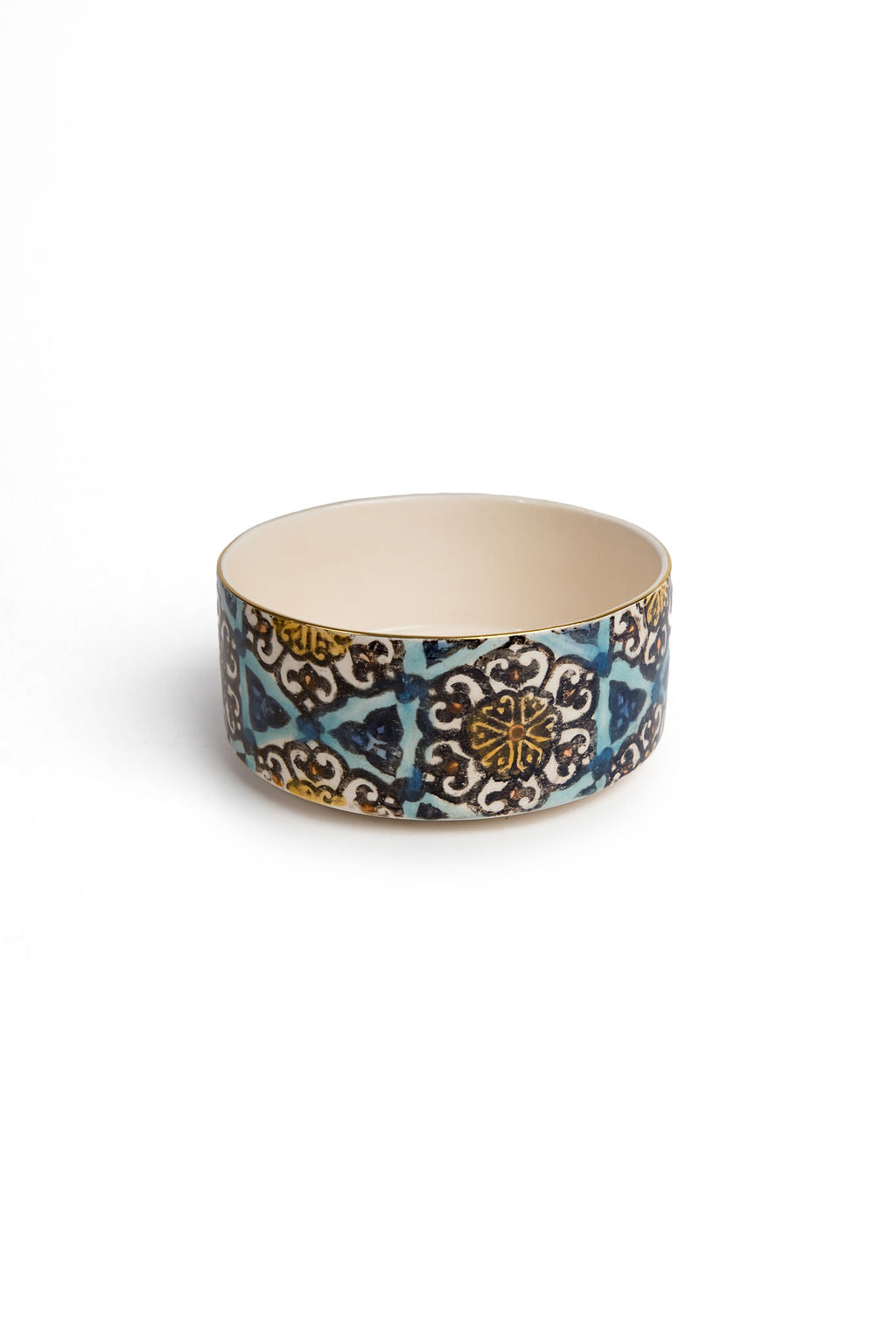 Turquoise Foral Ceramic Bowls
