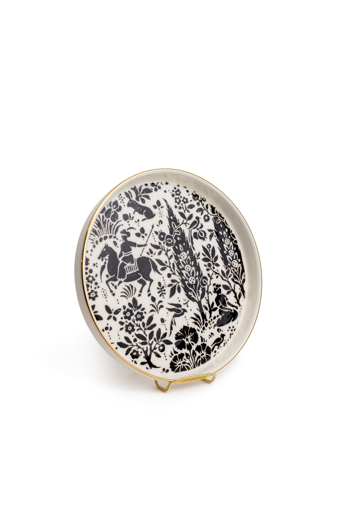Black And White Shahnameh Tray