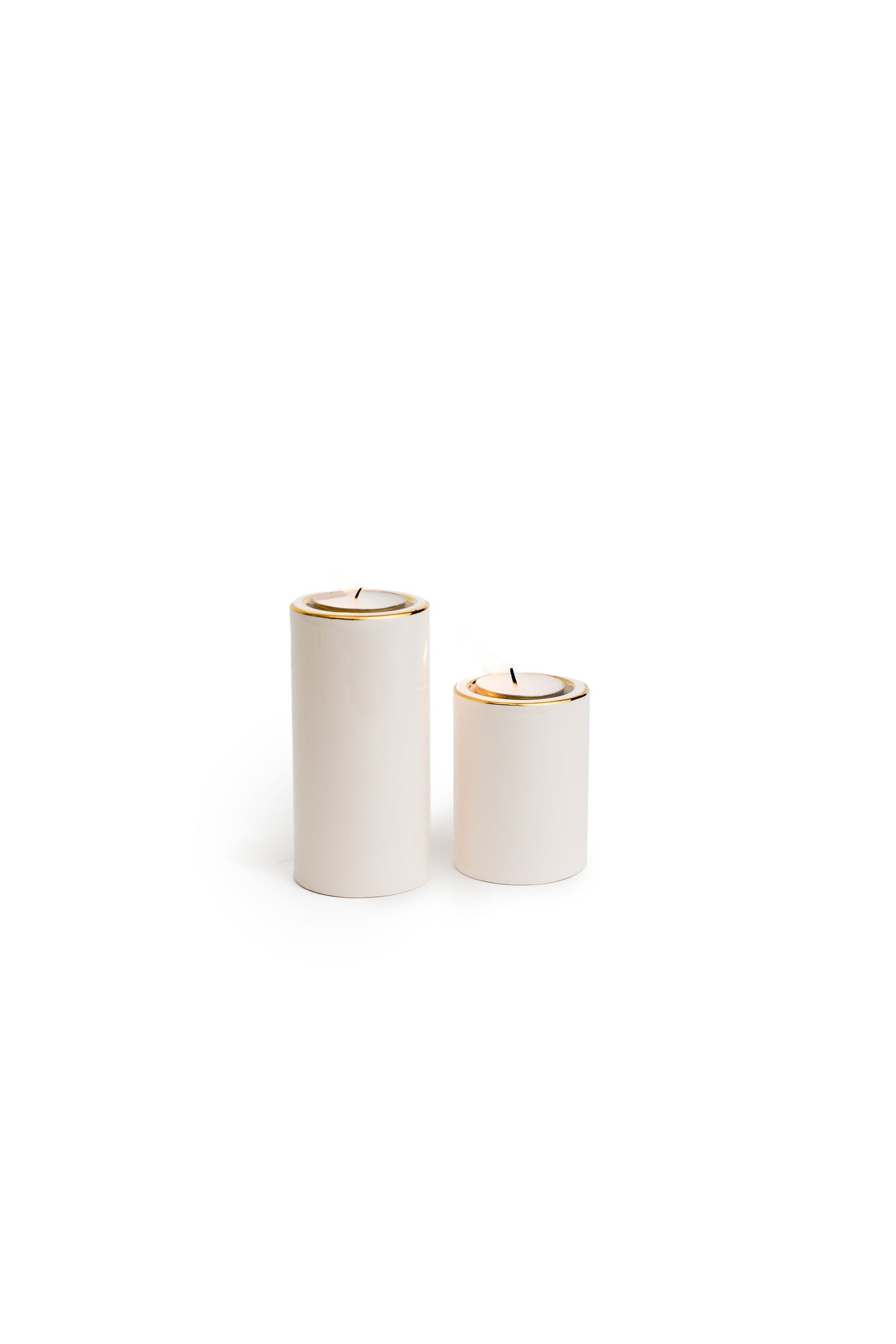 Medium Ceramic Cylinder Candle Holder