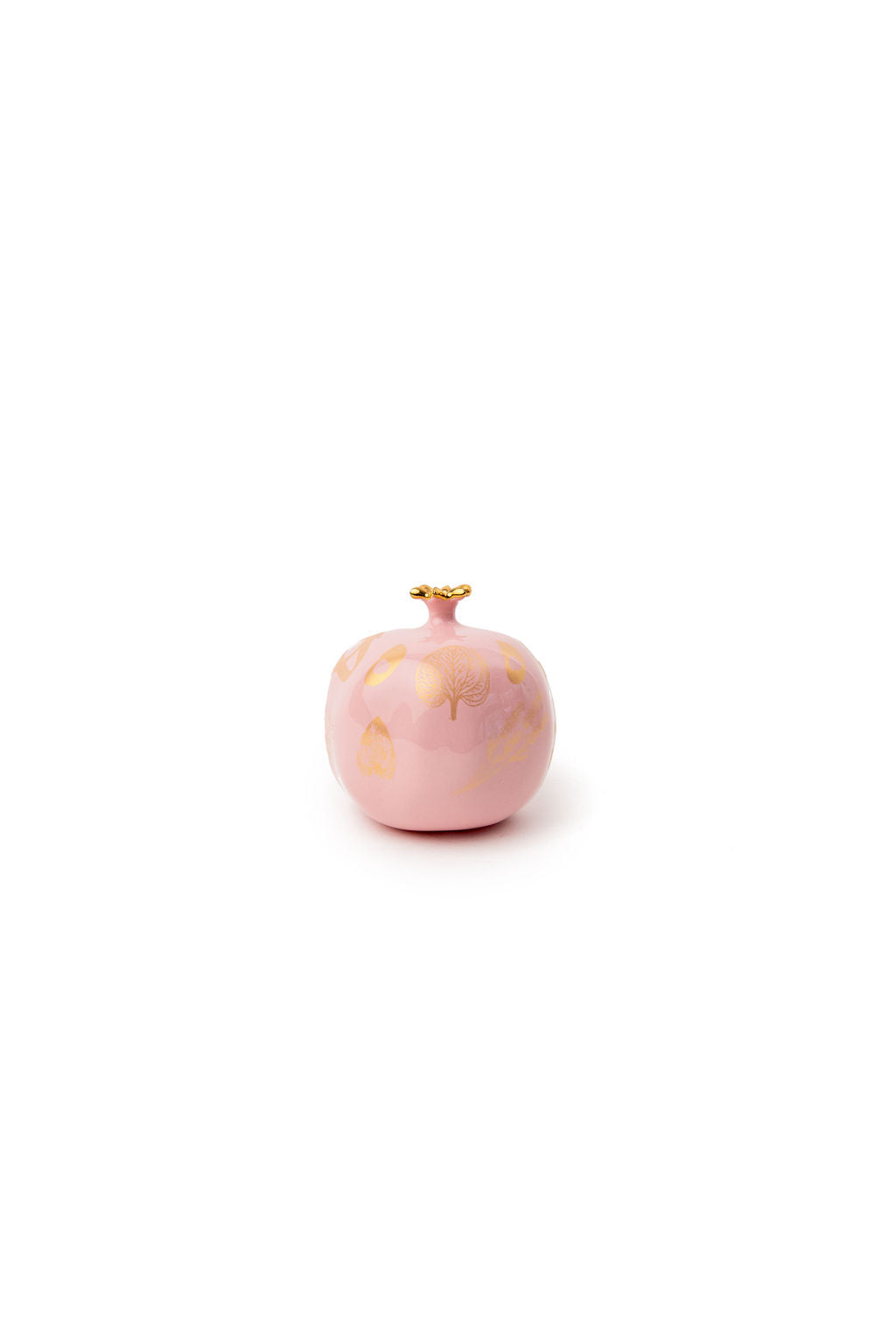 Light Pink Pomegranate With Gold Pattern