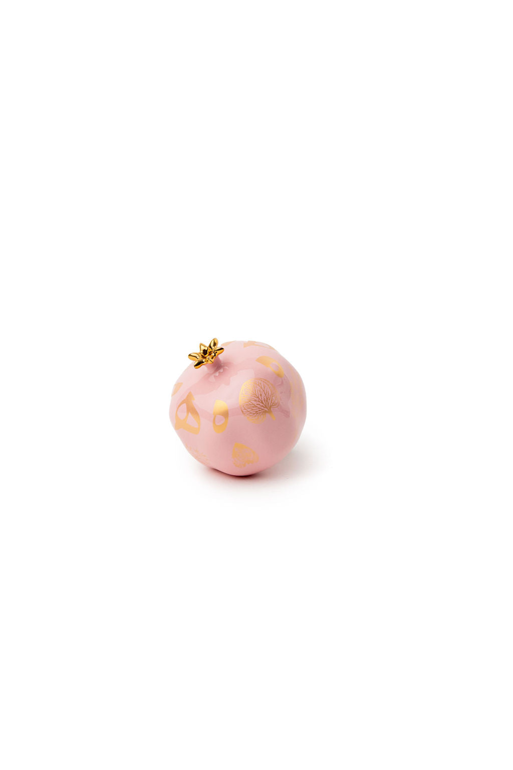 Light Pink Pomegranate With Gold Pattern