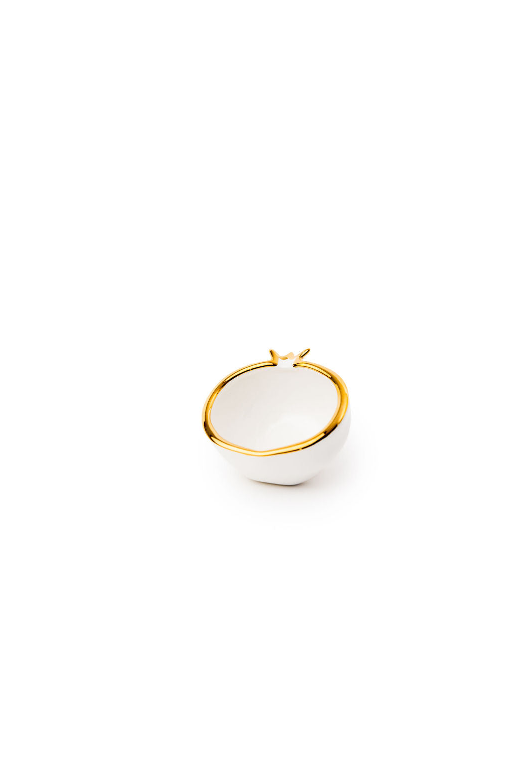 Gold Edge Colorful Ceramic Pomegranate Mini Bowl