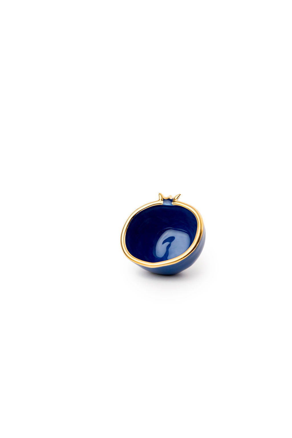 Gold Edge Colorful Ceramic Pomegranate Mini Bowl