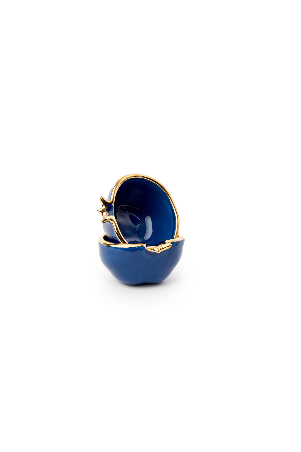 Gold Edge Colorful Ceramic Pomegranate Mini Bowl