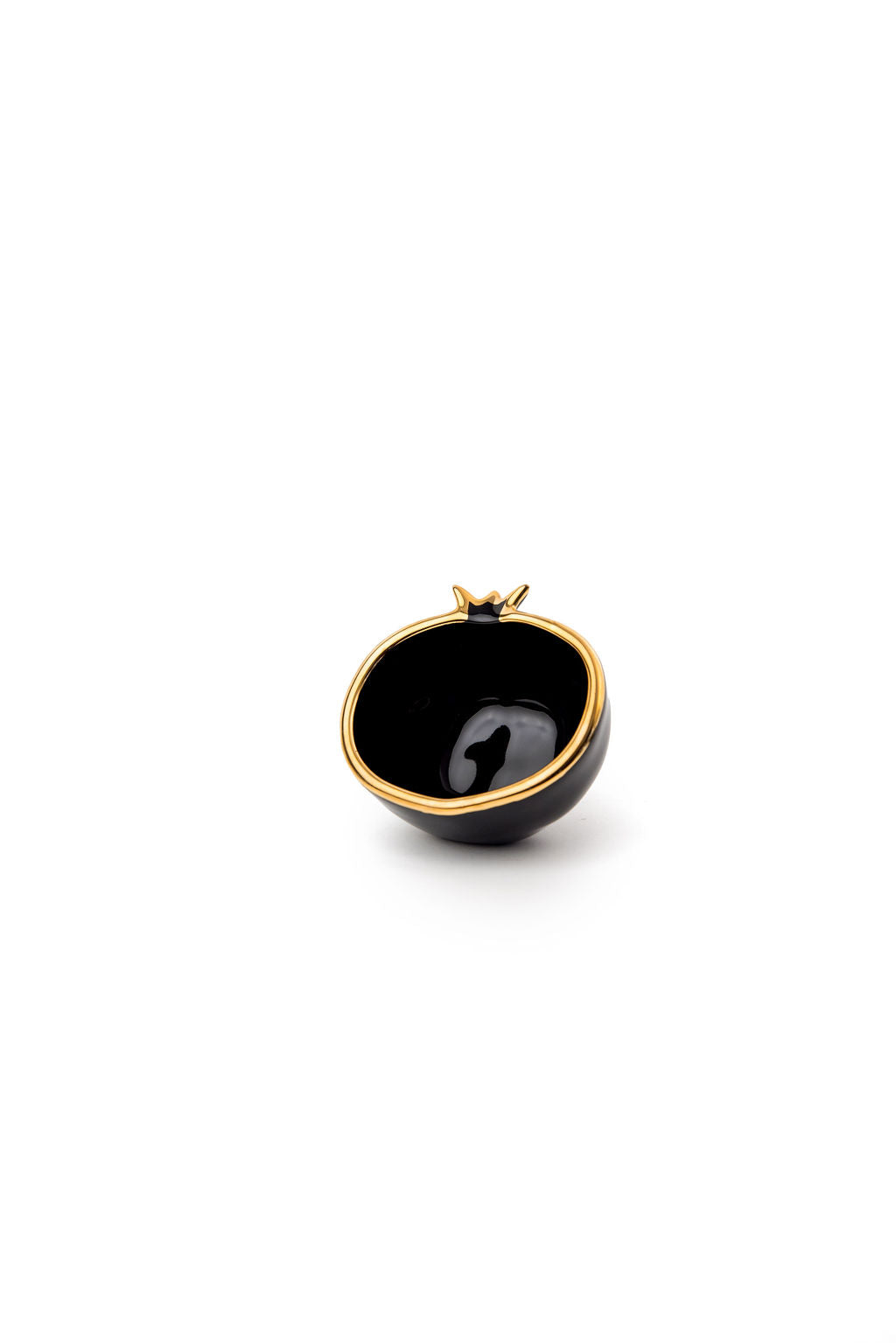Gold Edge Colorful Ceramic Pomegranate Mini Bowl