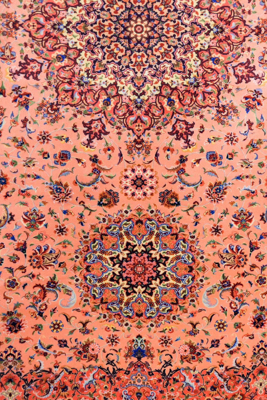 Peach Floral Table Runner