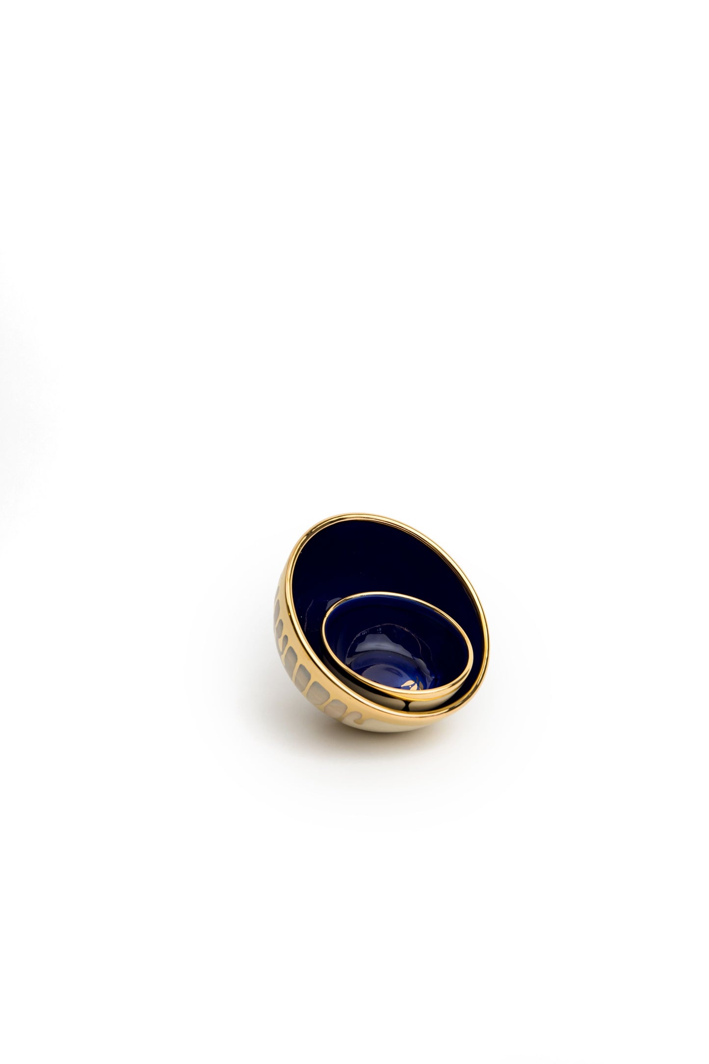 Navy Drip Bowl