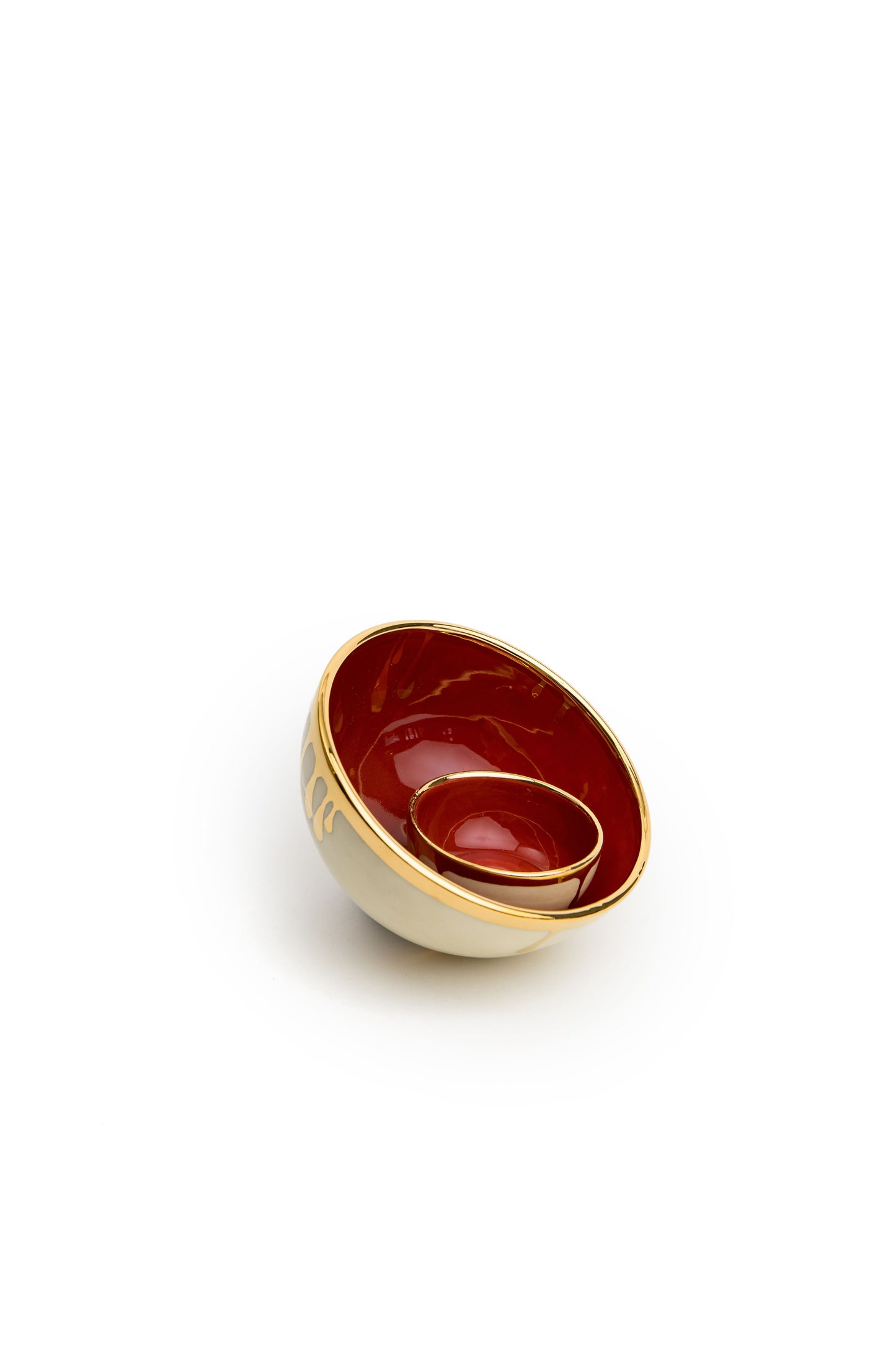 Red Drip Bowl