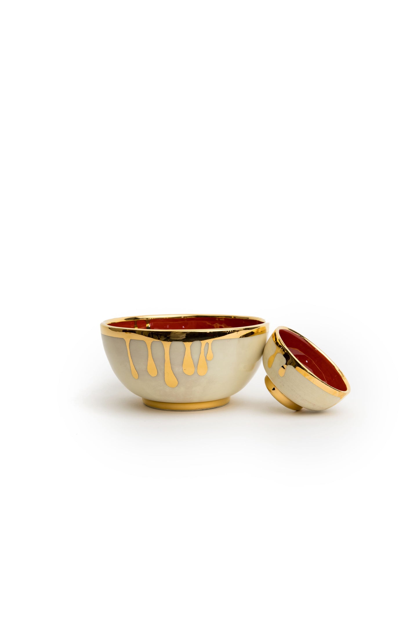 Red Drip Bowl