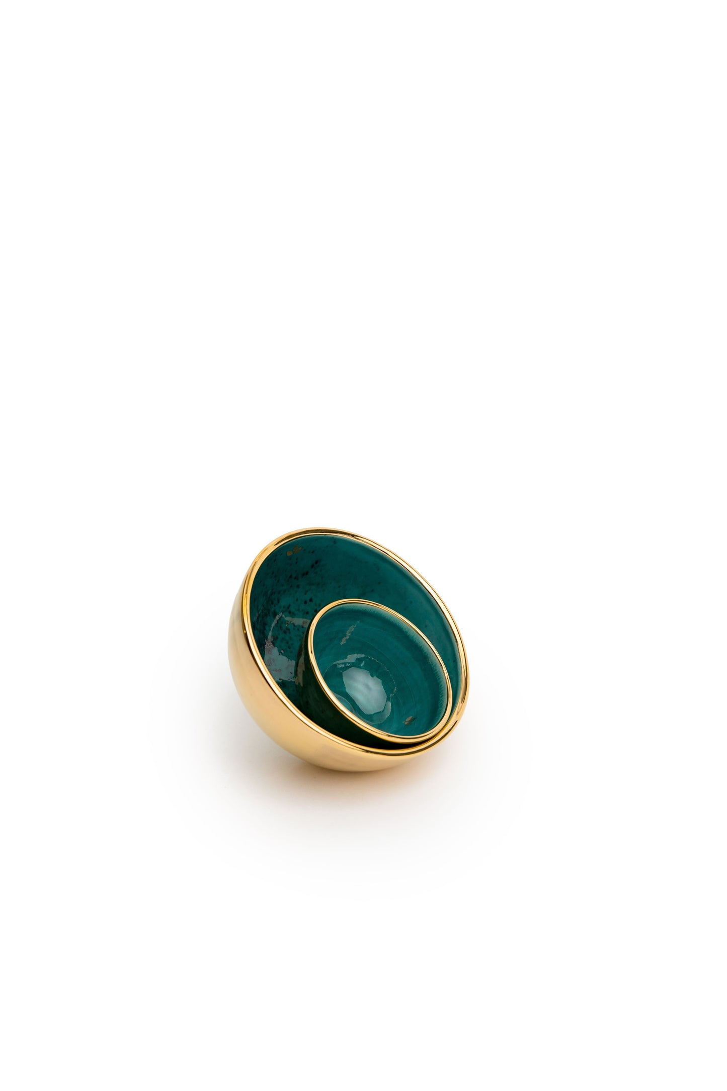 Gold And Turquoise Bowl