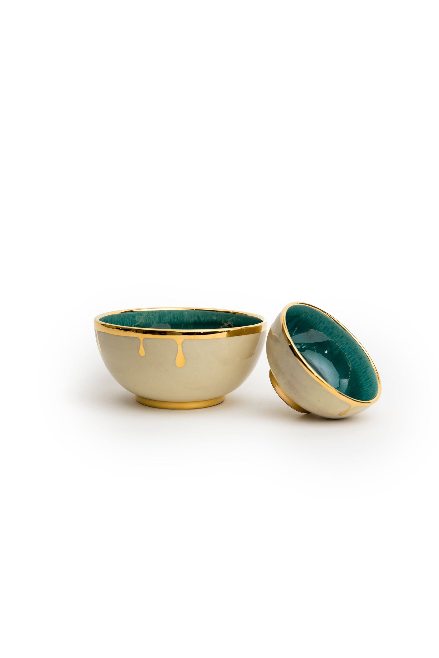 Turquoise Drip Bowl