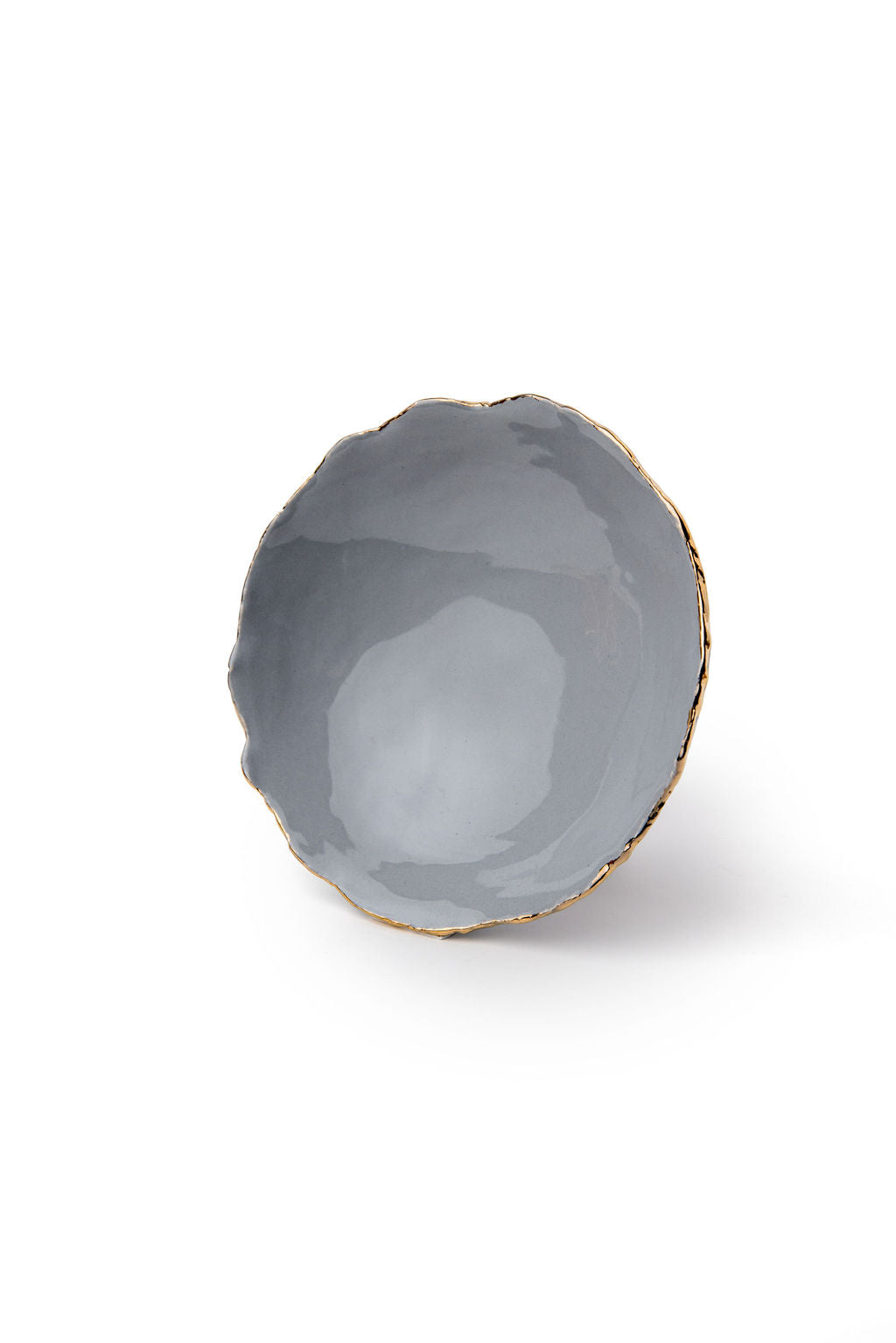 Gray And Gold Ceramic Bowl