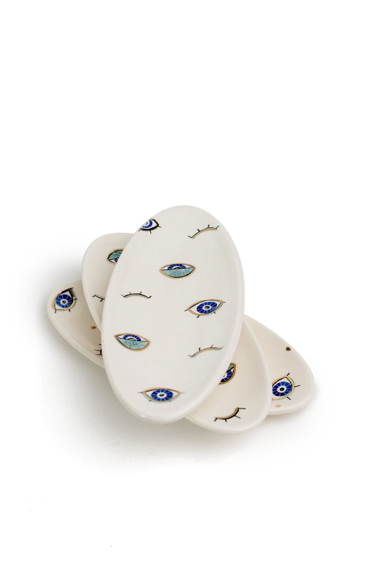 Blue Eyes Oval Serving Plate