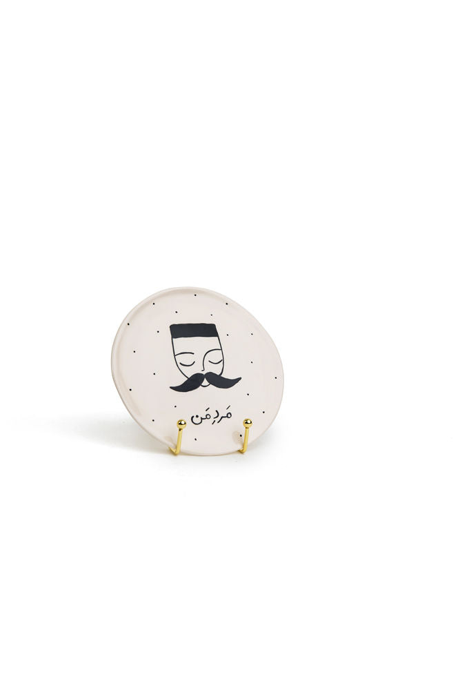 Love Notes Round Decorative Plates - Monsieur