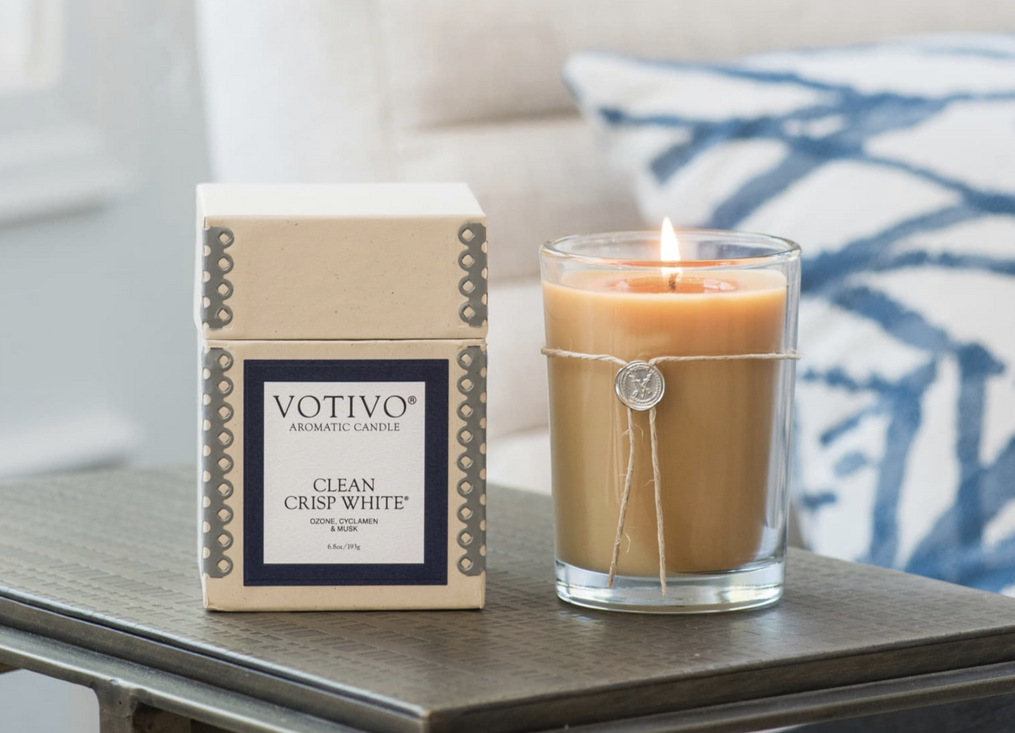 Votivo Clean Crisp White Candle - Clean Crisp White