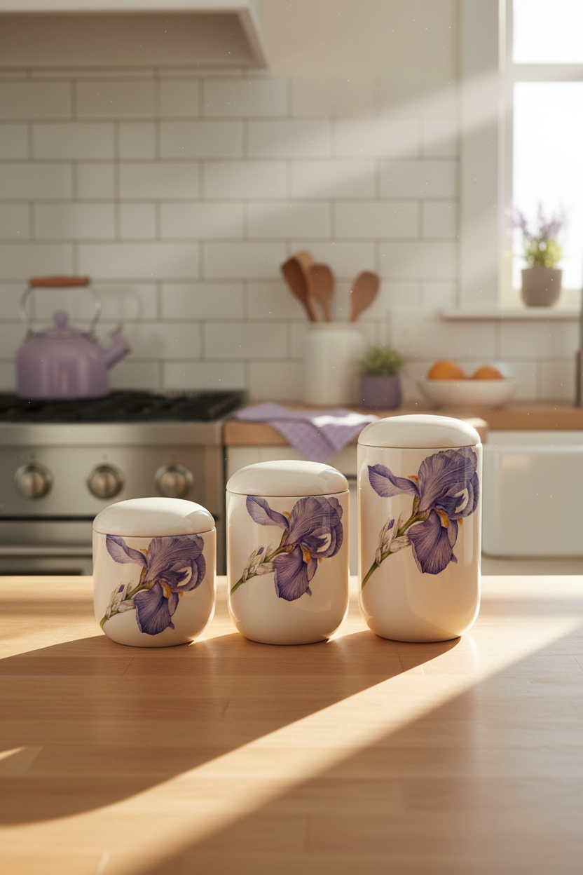 Iris Tall Canisters