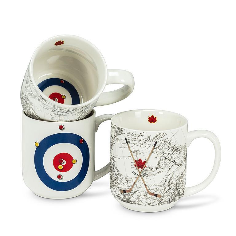 Canada Map and Curling House Mug
