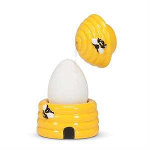 Beehive Egg Cup with Salt Shaker | Single