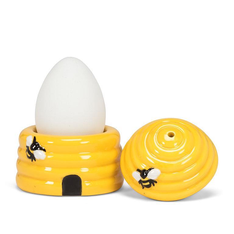 Beehive Egg Cup with Salt Shaker | Single
