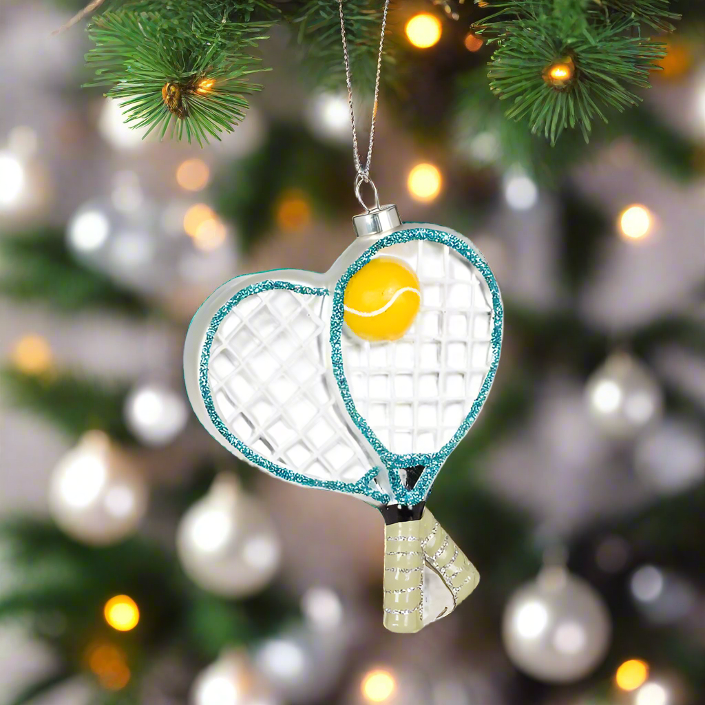 Tennis Racquets & Ball Ornament