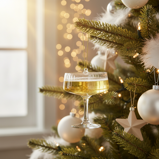 Champagne in Coupe Ornament