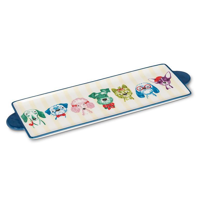 Fancy Dog Head Long Tray