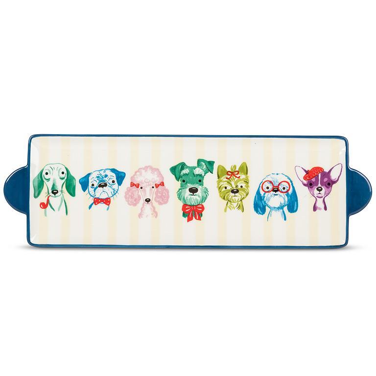 Fancy Dog Head Long Tray