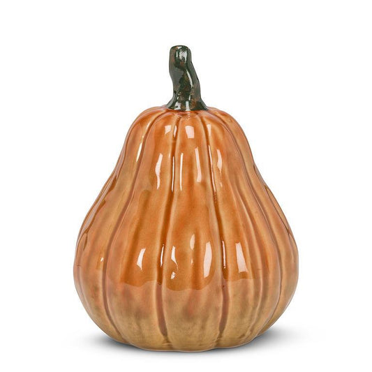 Orange Ceramic Pumpkin