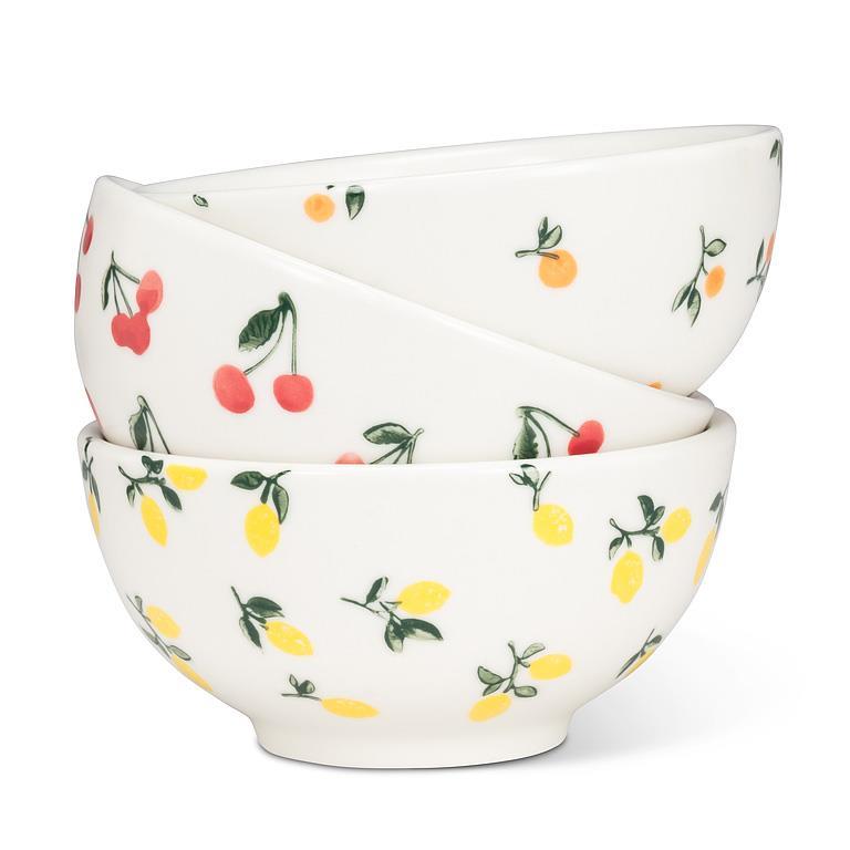 Small Bowl with Lemons, Cherries & Oranges
