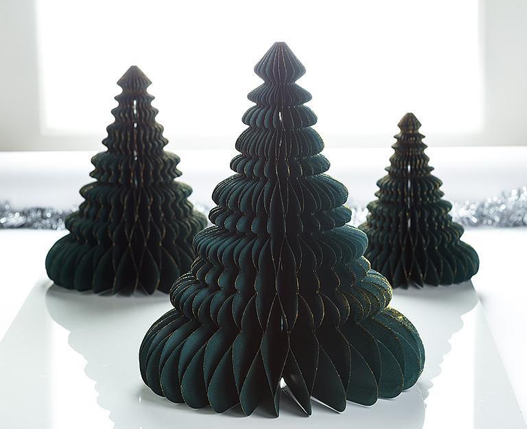 Green Pleat Fancy Tree Ornament