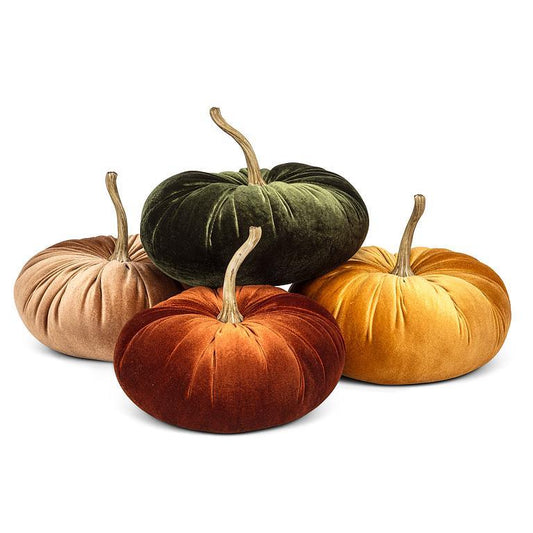 Large Velvet Pumpkin 10"