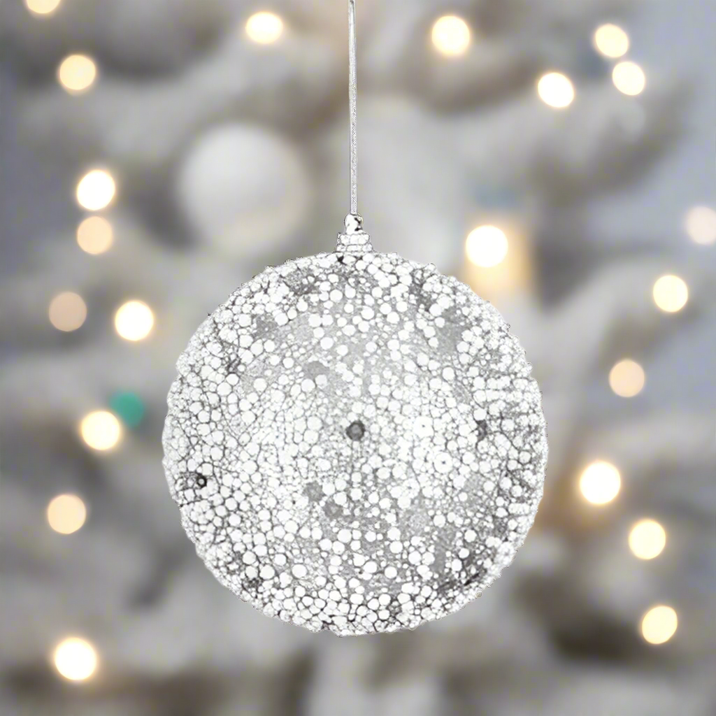 Glittered Ball Ornament