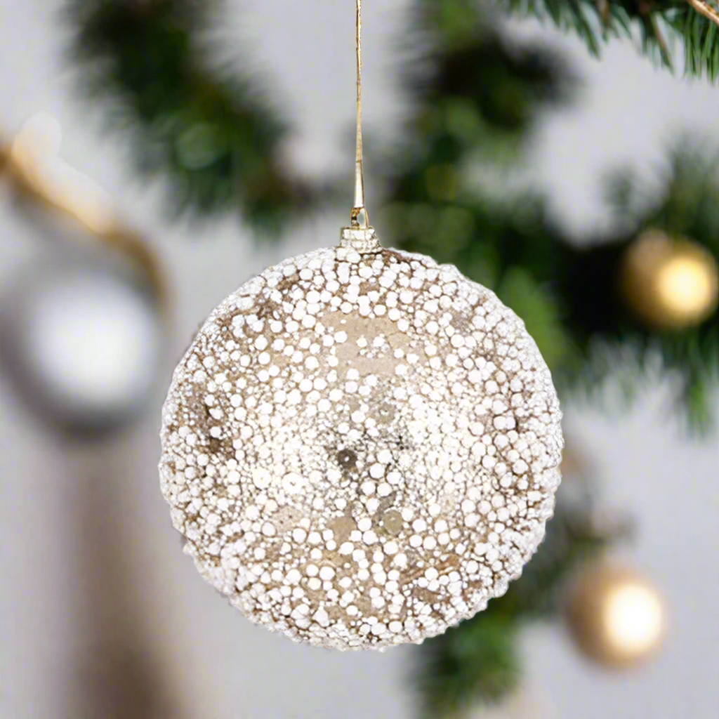 Glittered Ball Ornament