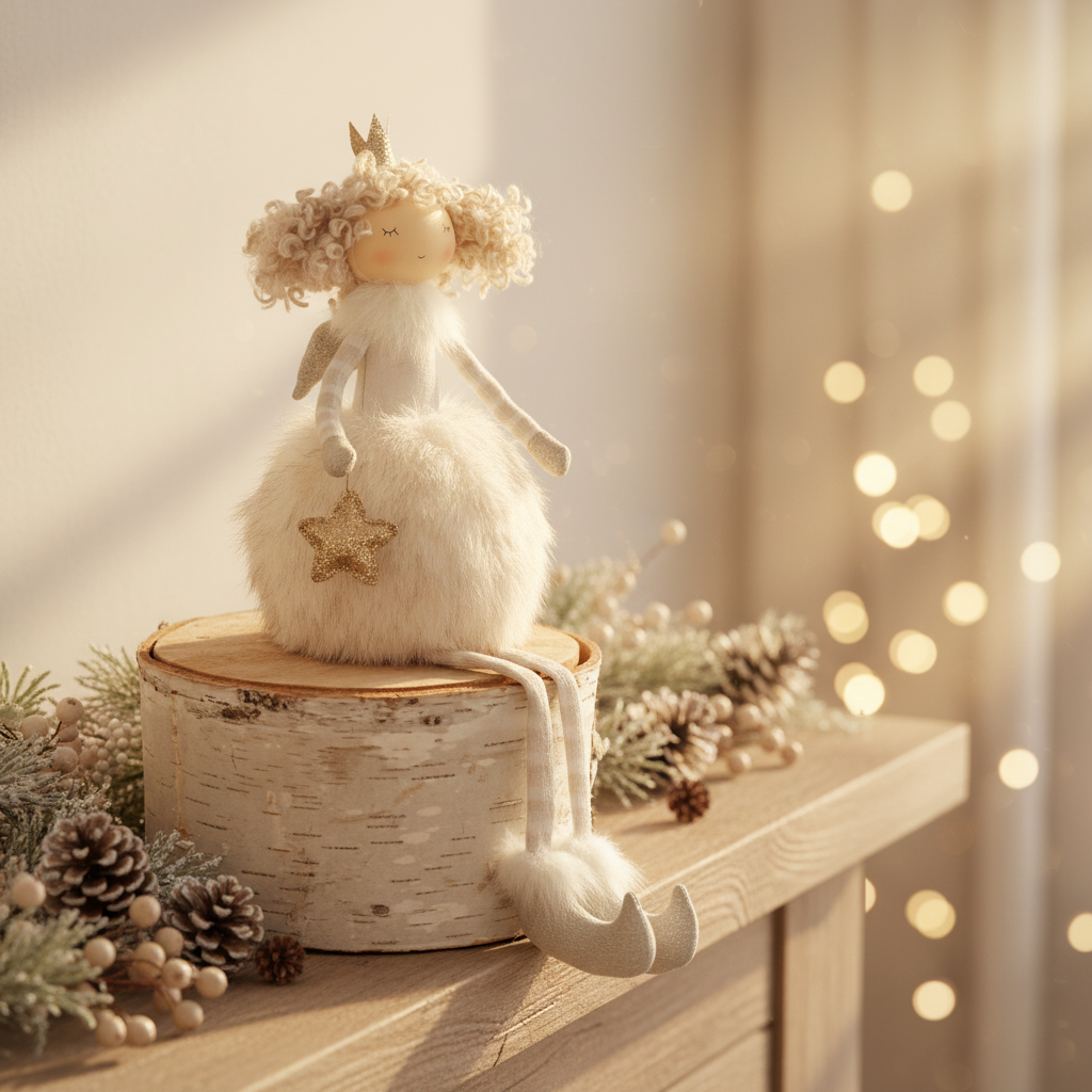 Ivory Sitting Fairy With Crown