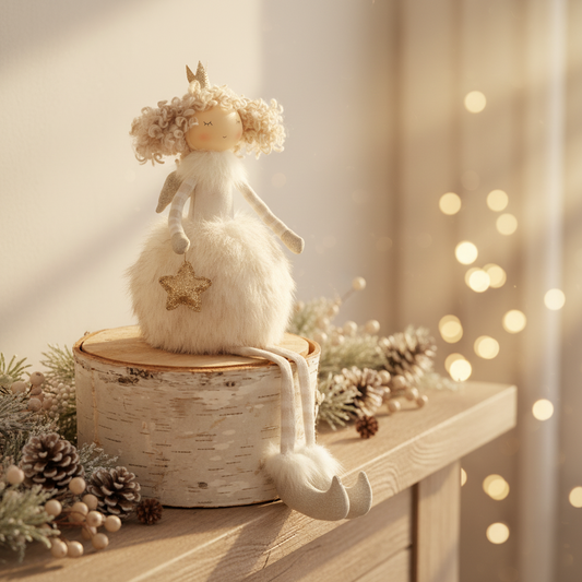 Ivory Sitting Fairy With Crown