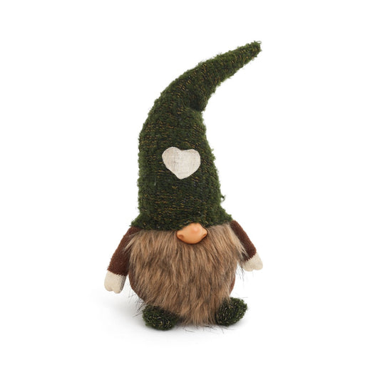 Woodland Gnome with Green Heart Hat