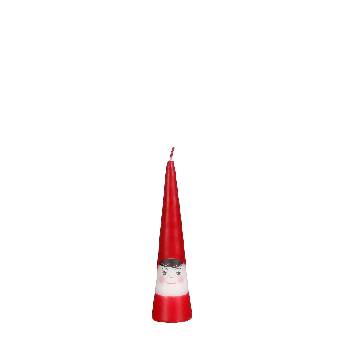 Red Elf Cone Candle