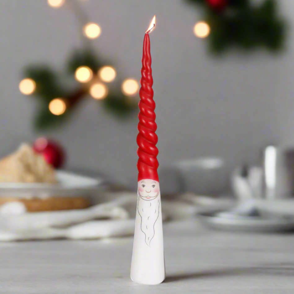 Santa Clause Cone Candle