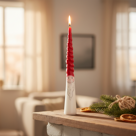 Santa Clause Cone Candle