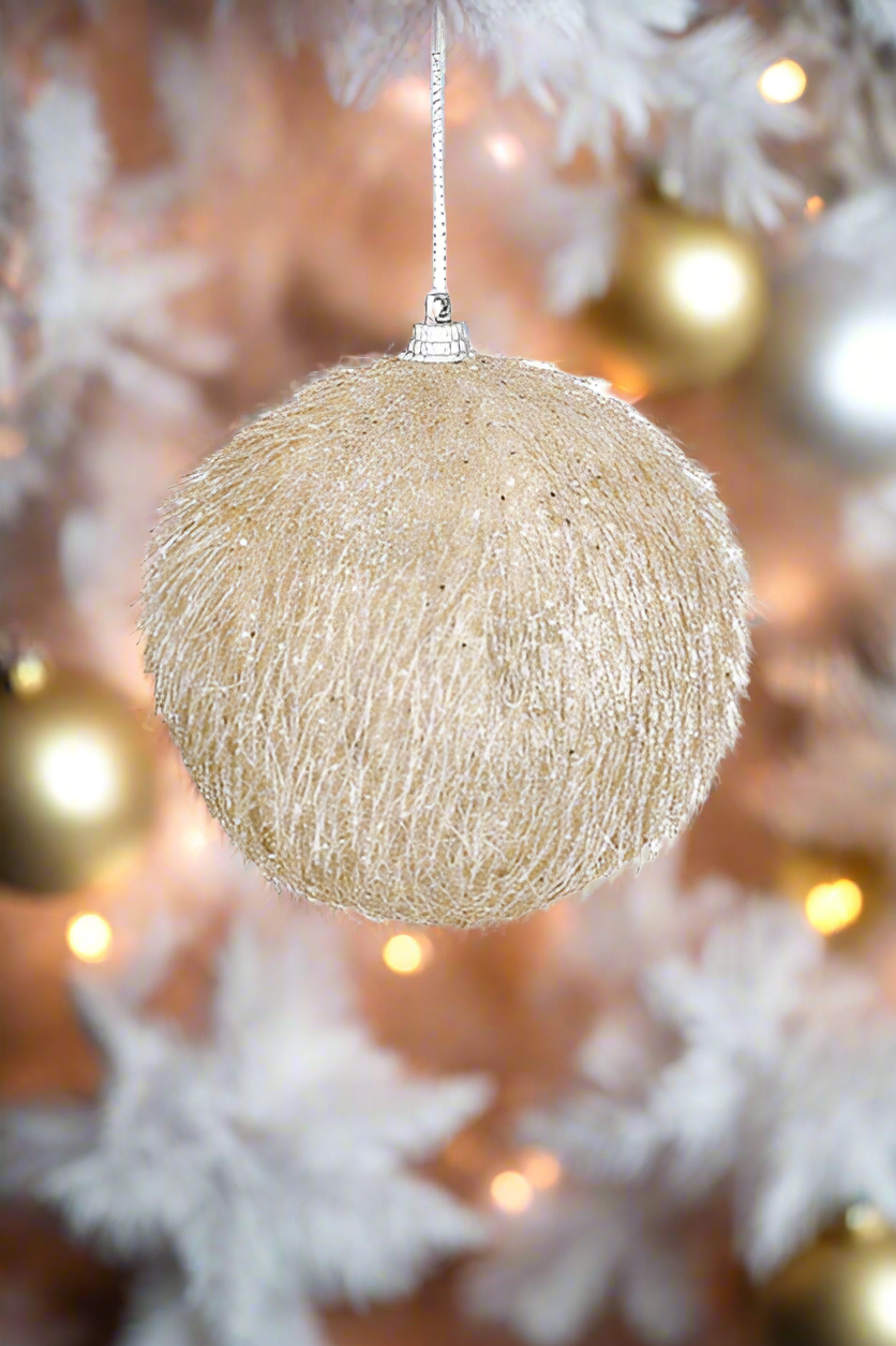 Furry Christmas Ball Ornaments