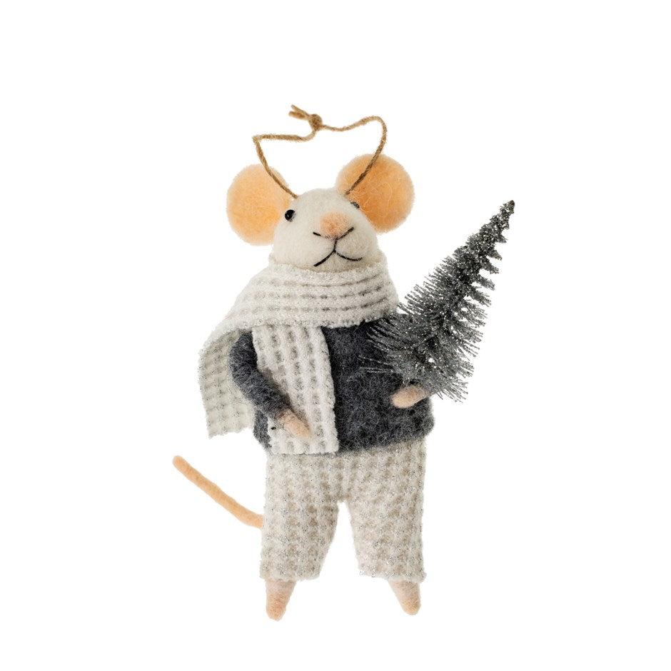 Gray Sweater Holiday Mouse
