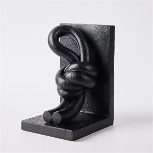 Knot Bookends , Black, Set Of 2