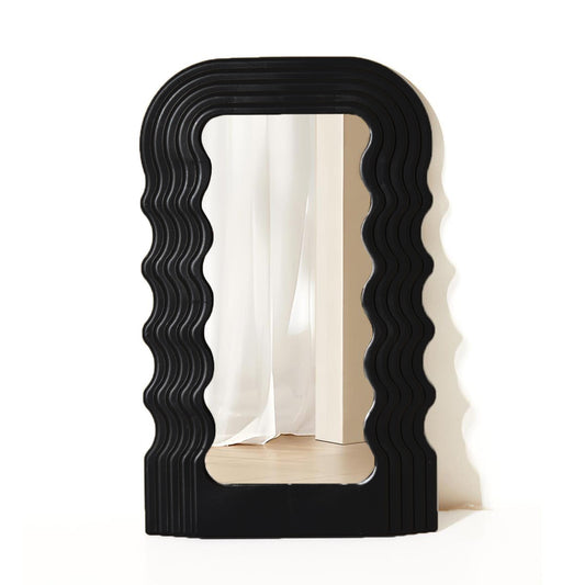 Black Wavy Mirror