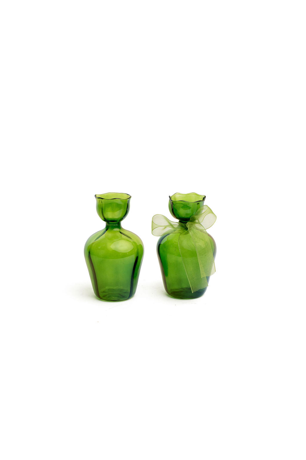 Emerald Glass Pilgrim Vase