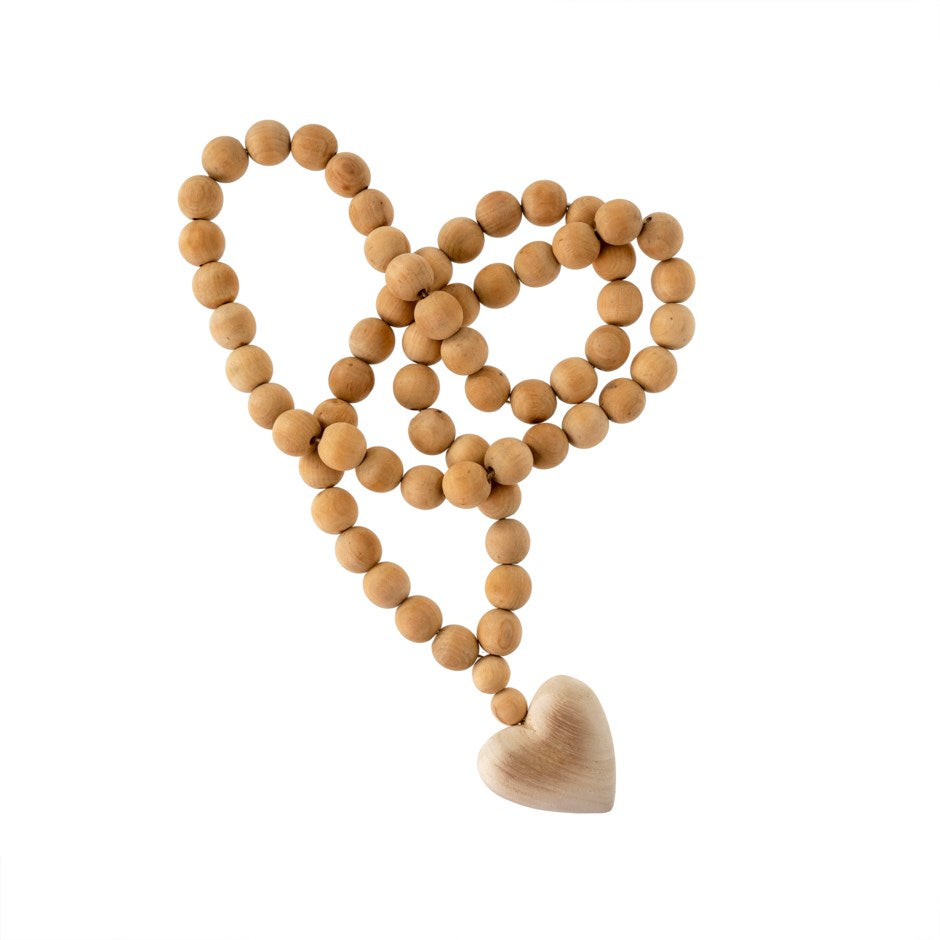 Wooden Heart Prayer Beads Large