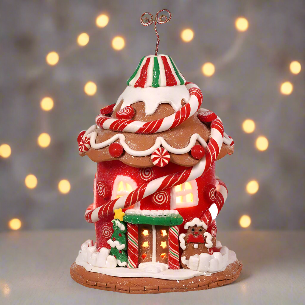 LED Candy Gingerbread House