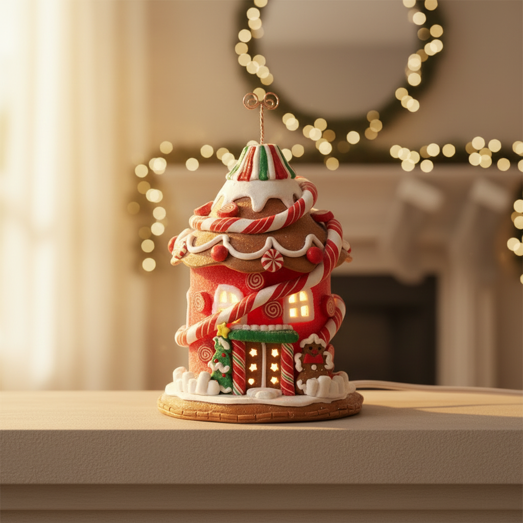 LED Candy Gingerbread House