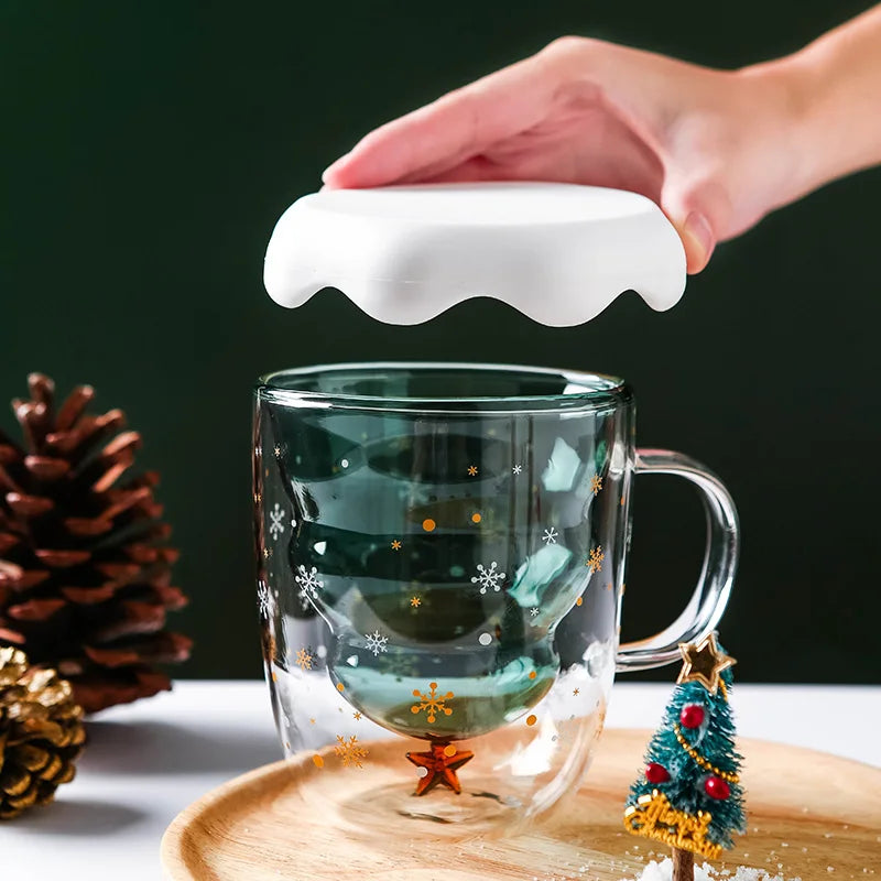 Double Layer Christmas Tree Coffee Mug